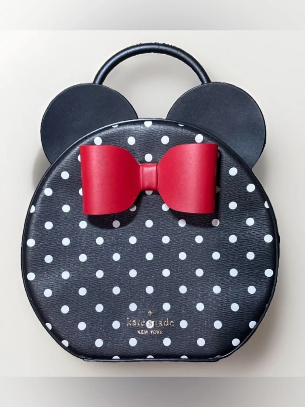 Kate Spade x Disney Minnie Mouse Polka Dot Round Bag with No Strap Collector